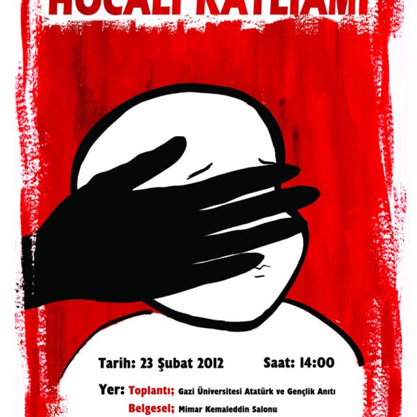 Conference and Memorial Ceremony Poster about 20th Anniversary of Khojaly Genocide